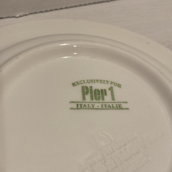 Pier 1 Ceramica Quadrifoglia Pasta Salad Soup Bowl Made in Italy Blue and Green - Picture 4 of 6